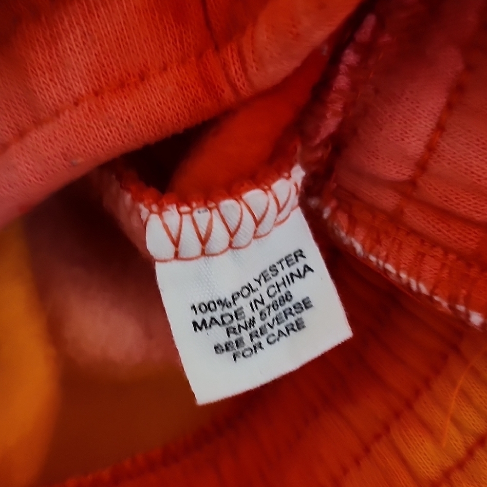 Miss Selfie Cropped Orange and Red Hoodie - Picture 4 of 9